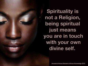 Spirituality is not a religion